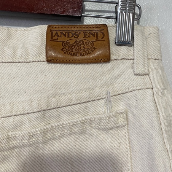 Lands' End Beautiful Vintage Olive High Waist Mom Jeans Size 12 - Picture 3 of 5